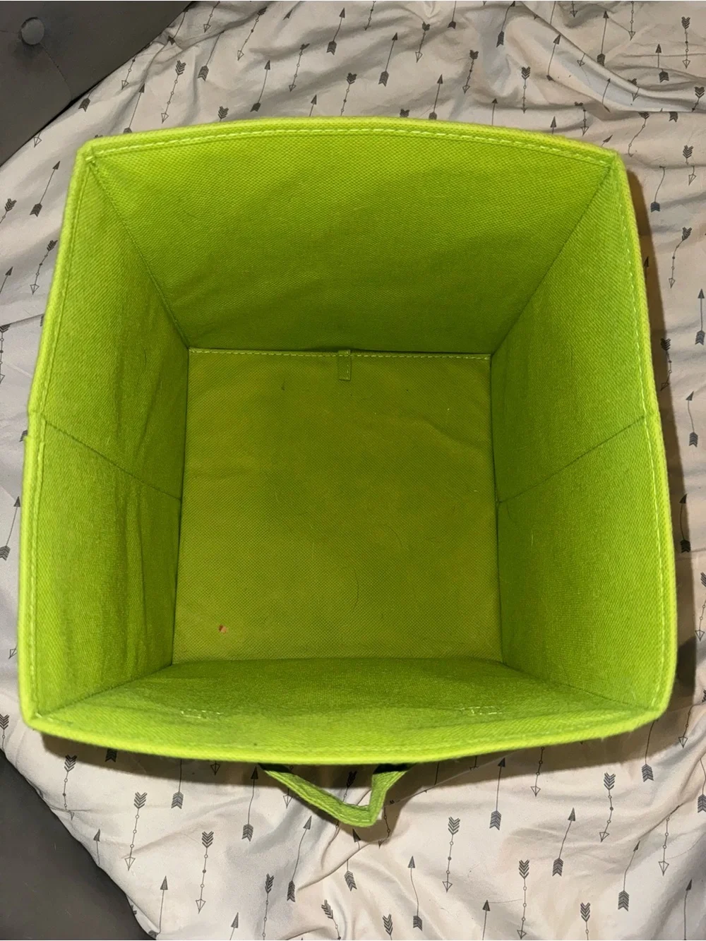 Green Fabric Storage Cube - Home Accents